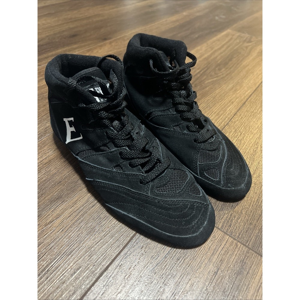 Everlast HX High Top Boxing Shoes Sneakers Black Suede Men's Sz 9 EVBK110L